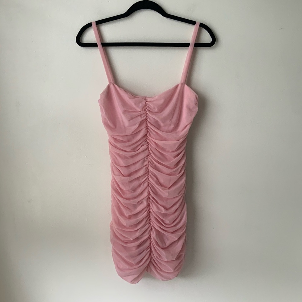 MARYSIA SWIM Ruched Mini Dress Powder Pink Large - Picture 6 of 14